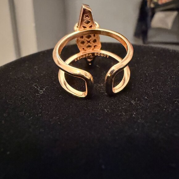 Kendra Scott Gold Drusy Pyrite Ring - Picture 4 of 5